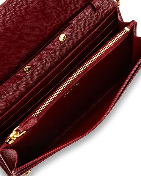 prada red wallet on chain|buy prada wallet online.